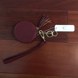 Charming Charlie Burgundy Coin Purse